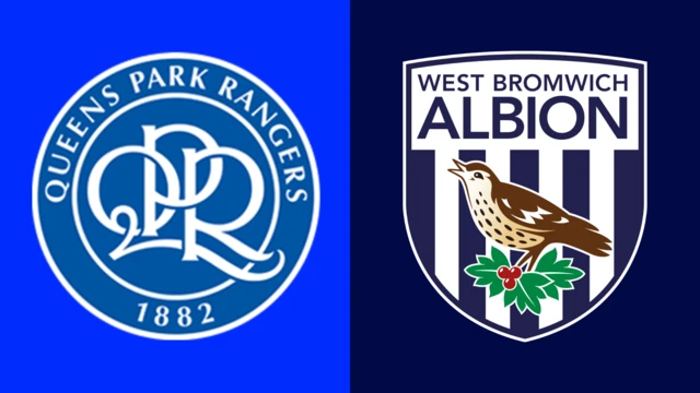 Side-by-side of Queens Park Rangers and West Bromwich Albion club badges