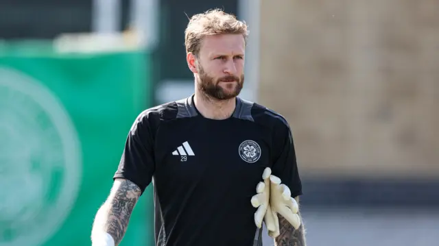 Scott Bain in Celtic training 