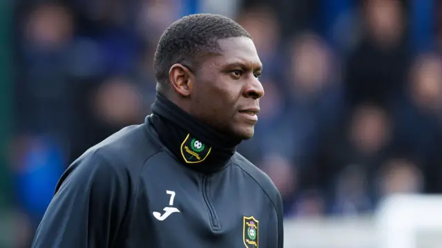 Livingston forward Joel Nouble