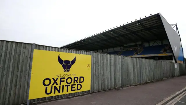 A general view of Oxford United's Kassam Stadium from the outside
