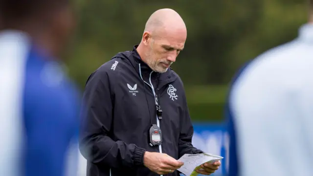 Clement in Rangers training