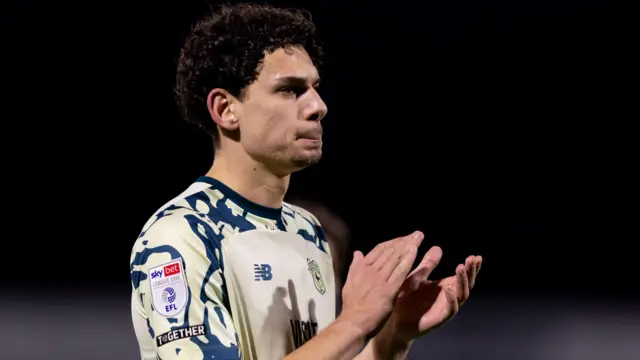 Yousef Salech applauds Cardiff fans