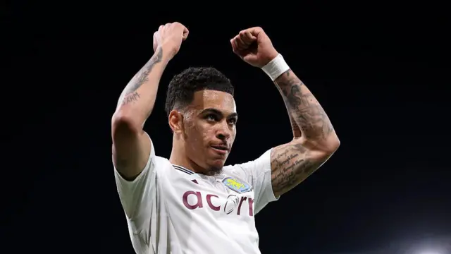 Morgan Rogers celebrates scoring goal against PSG