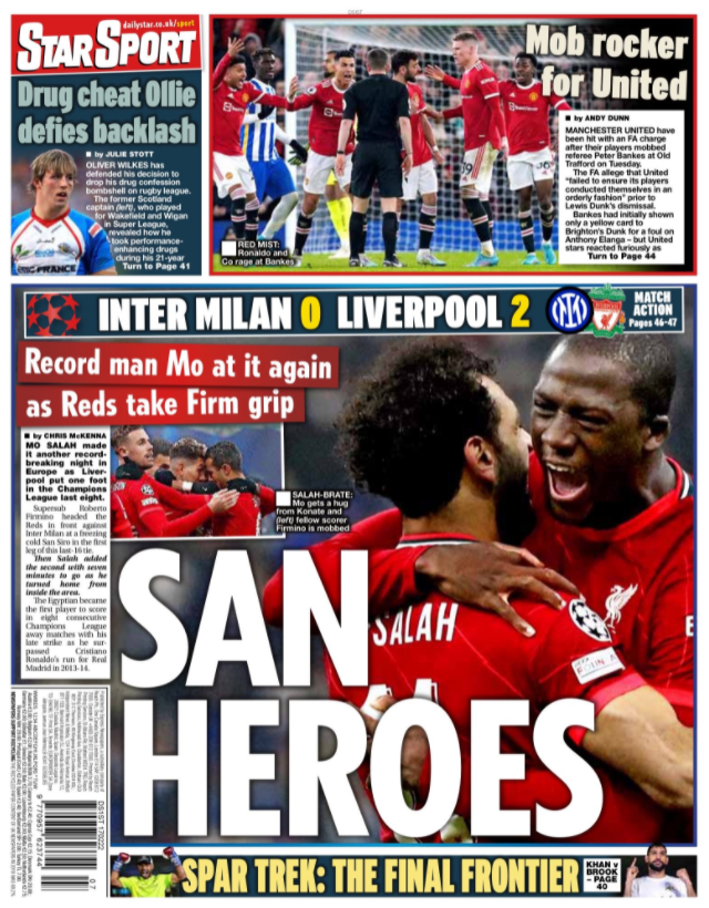 Star back page