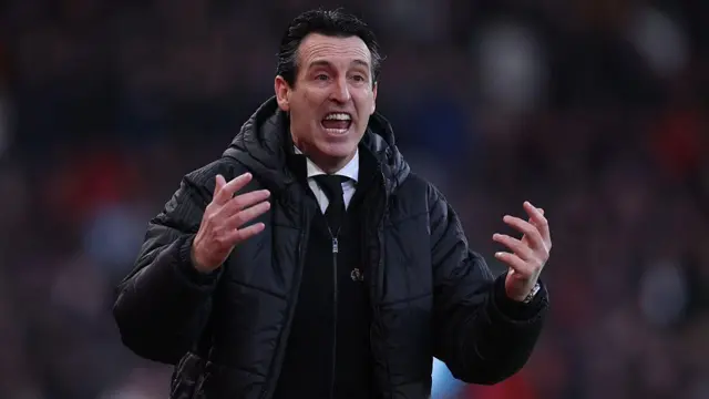 Aston Villa manager Unai Emery