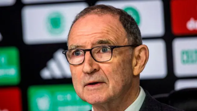 Martin O'Neill in a Celtic news conference