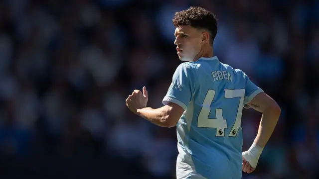 Phil Foden in action for Manchester City