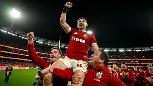Hugo Keenan celebrates