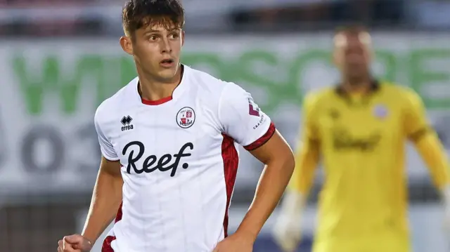 Ben Radcliffe in action for Crawley