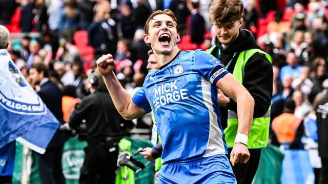 Hector Kyprianou celebrates at Wembley in April 
