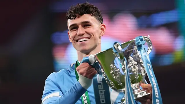 Phil Foden of Manchester City celebrates 