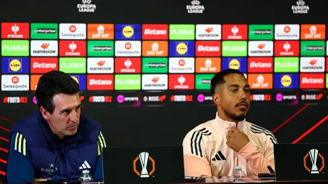 Unai Emery and Youri Tielemans speak to the media