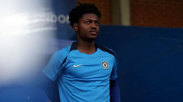 Sam Rak-Sakyi before a Chelsea match recently