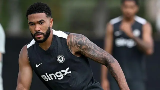 Reece James during Chelsea training