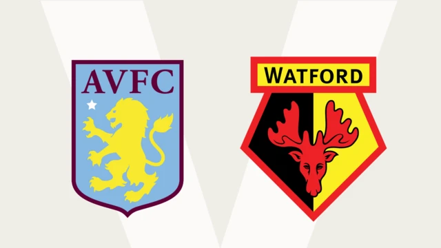 Aston Villa v Watford graphic