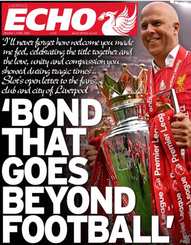 Liverpool Echo front page