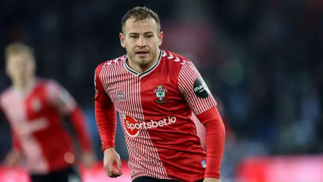 Ryan Fraser of Southampton during the Sky Bet Championship match between Southampton FC and Sheffield Wednesday at Friends Provident St. Mary's Stadium on January 13, 2024