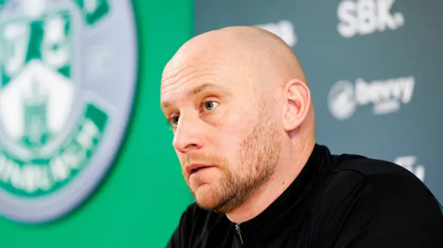 Hibernian head coach David Gray