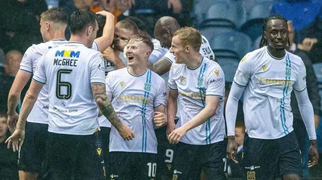 Dundee players celebrate