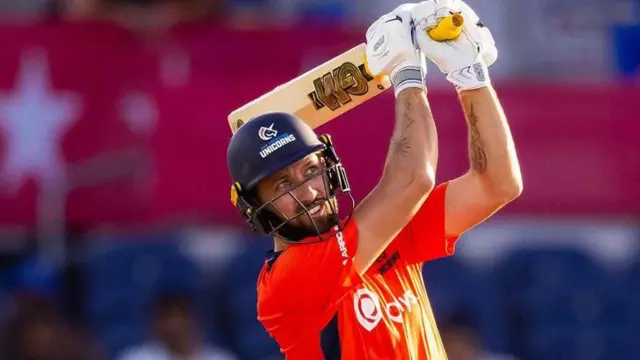 Matthew Short hits out for the San Francisco Unicorns