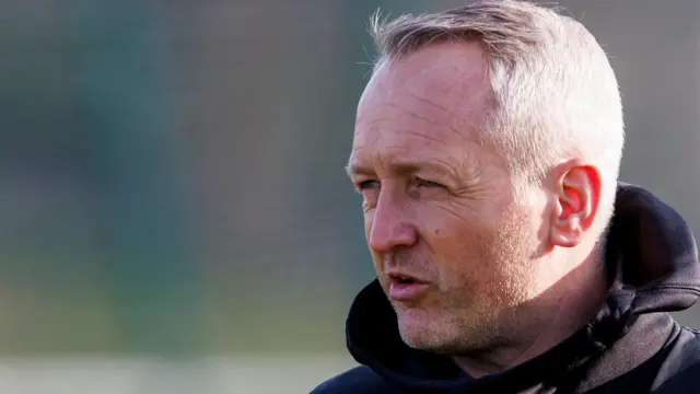 Hearts Head Coach Neil Critchley during a Heart of Midlothian training session at the Oriam