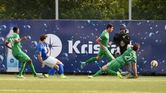 Olafur Karl Finsen scores for Stjarnan against Celtic