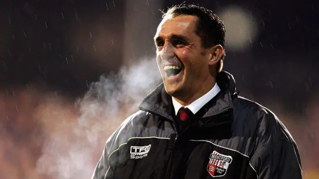 Former Brentford manager Martin Allen smiles