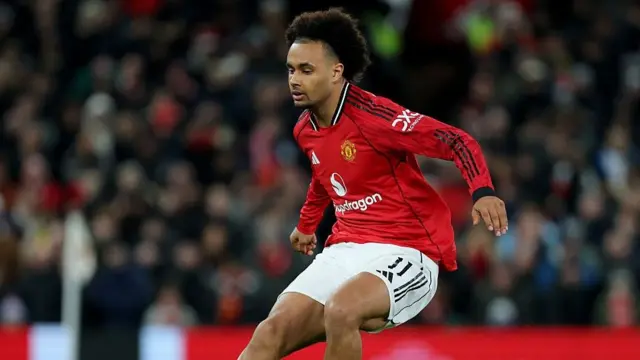 Manchester United forward Joshua Zirkzee