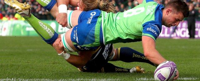 Connacht captain Eoghan Masterson scored the opening try against Worcester