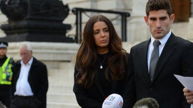 Natasha Massey and Ched Evans