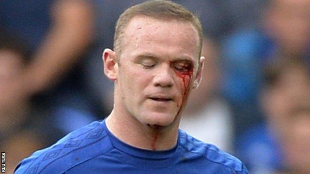 Everton forward Wayne Rooney