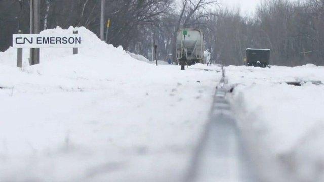 Snowy scene in Emerson