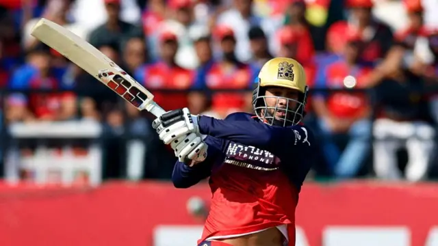 Venkatesh Iyer batting for Royal Challengers Bengaluru