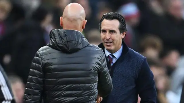 Erik ten Hag and Unai Emery