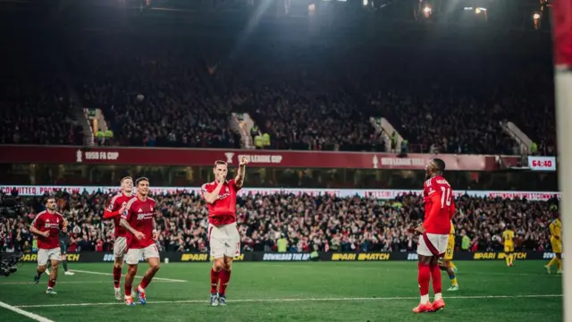 Chris Wood celebrates a goal