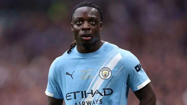 Manchester City winger Jeremy Doku