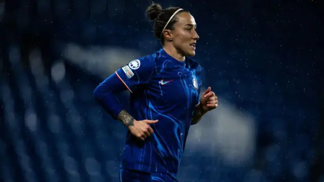 Lucy Bronze playing for Chelsea