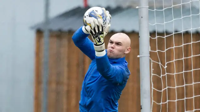 Ross County goalkeeper Logan Ross