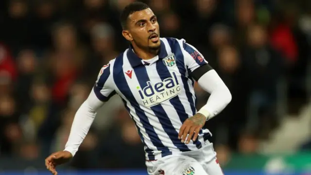 Karlan Grant in action for West Brom this season