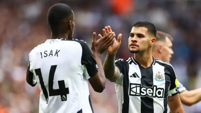 Bruno Guimaraes and Alexander Isak