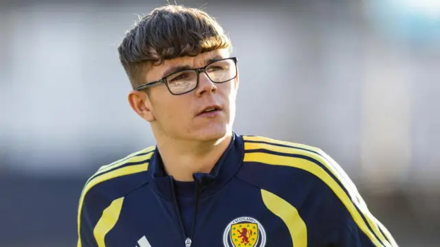 Dunfermline Athletic forward Andy Tod at Scotland training