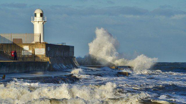 The Grade-II listed lighthouse at South Gare