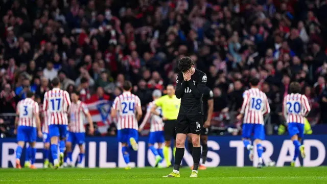 Archie Gray looks dejected after Julian Alvarez scores