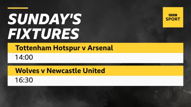 Tottenham Hotspur v Arsenal, Wolves v Newcastle United