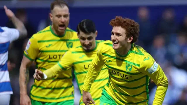 Norwich City celebrate