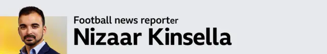 BBC Sport football news reporter Nizaar Kinsella byline banner