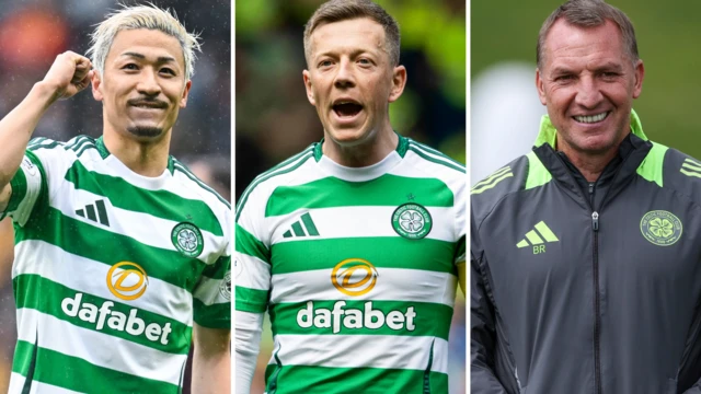 Daizen Maeda, Callum McGregor, Brendan Rodgers