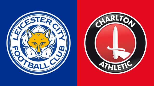 Leicester City and Charlton Athletic club badges