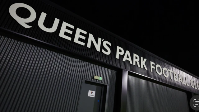 Queen’s Park football club stadium sign 