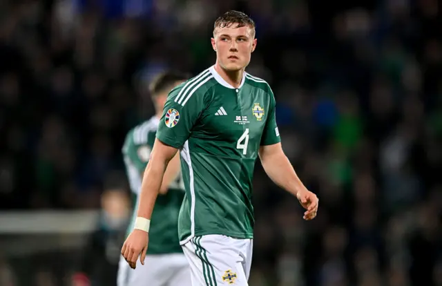 Dan Ballard in a Northern Ireland kit